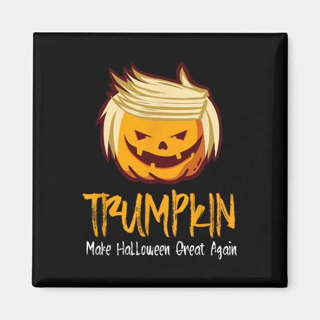 Imã Diversão do Halloween Donald Trump Figurume Ideia (Frente)