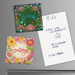 Imã Diversão Flórida Verde Floral Moderna Inspirivênci<br><div class="desc">Tendy Divertido Colorida Flourish Floral Inspirational One Word Magnet. - uma maneira fácil de se inspirar diariamente. Estes ímãs inspiradores... também fariam um bom presente para um amigo que precisaria de alguma motivação, ou encorajamento. Excelente para os participantes do desafio de uma palavra a cada ano. Para ver as minhas...</div>