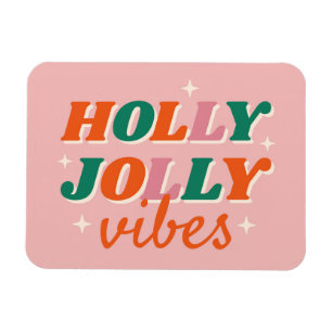 Ímã Diversão Holly Jolly Vibes Design de Natal