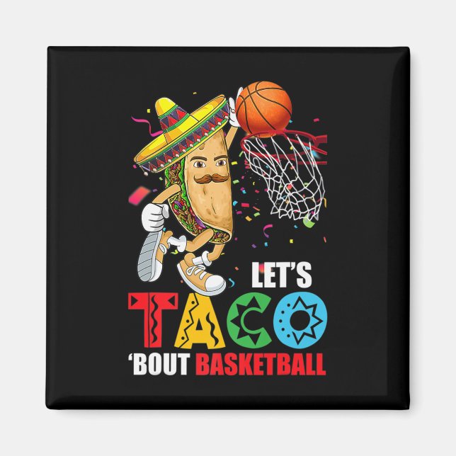 Imã Diversão Lets Taco Bout Basbol México Cinco de mai (Frente)