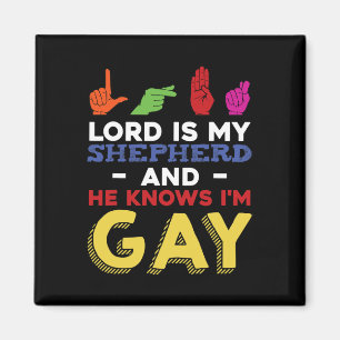 Imã Diversão LGBT Orgulho gay Mês de Consciência ASL S