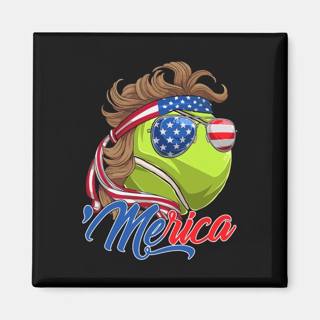 Imã Diversão Merica Tênis Ll E Bandeira Dos EUA Óculos (Frente)