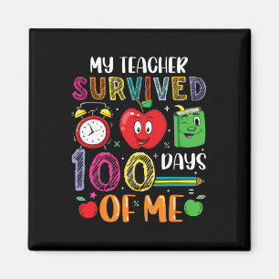 Imã Diversão Minha professora sobreviveu 100 dias comi