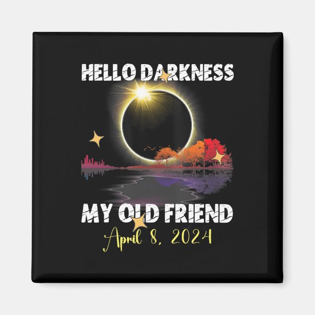 Imã Diversão Solare Eclipse 2024 Para 8 De Abril De 20 (Frente)