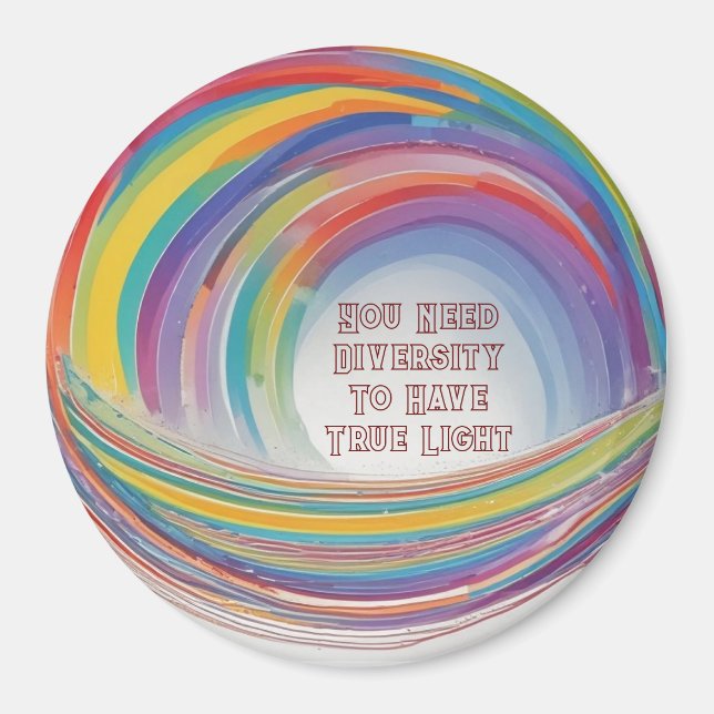 Imã Diversidade de IA e ímã de luz real (Frente)