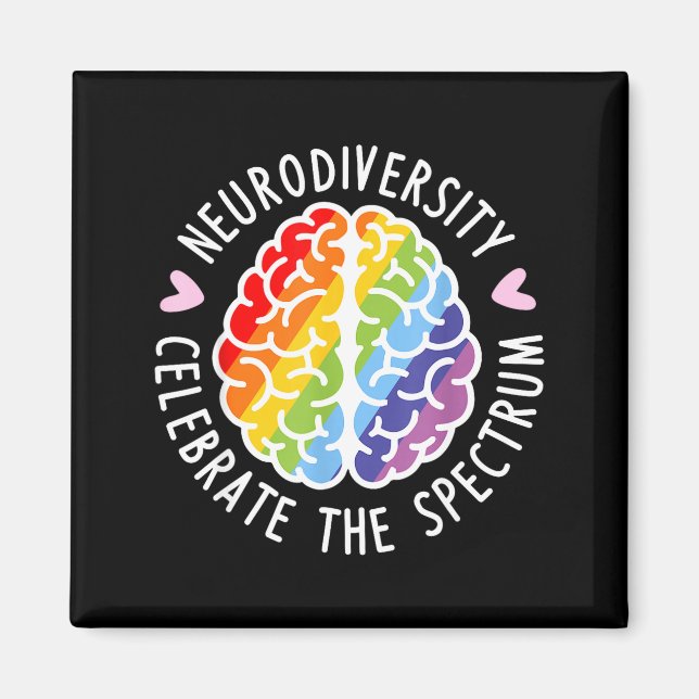 Imã Diversidade Neurodiversidade Cérebro Autismo Consc (Frente)