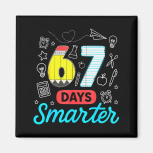 Imã Divertido 67 Dias Mais Inteligente Seis Sete Meme