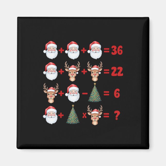 Imã Divertido 67 Meme Natal Professor de Matemática Pa (Frente)
