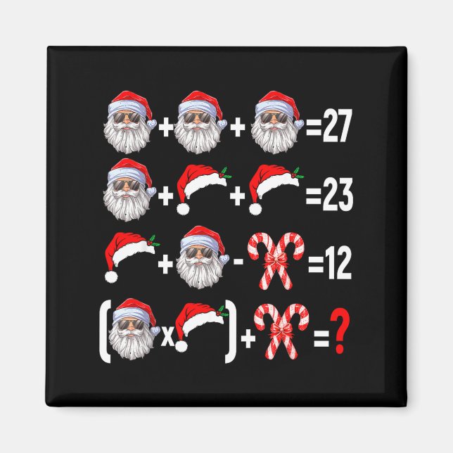 Imã Divertido 67 Meme Papai Noel Árvore de Natal Profe (Frente)