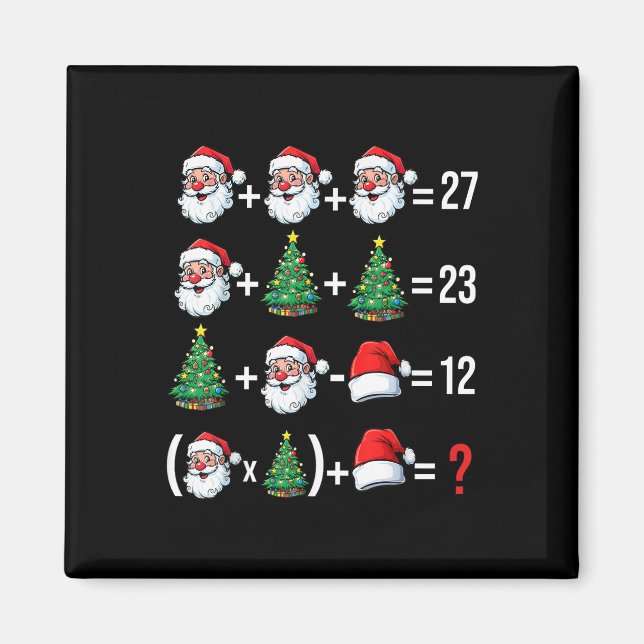 Imã Divertido 67 Meme Papai Noel Professor de Matemáti (Frente)