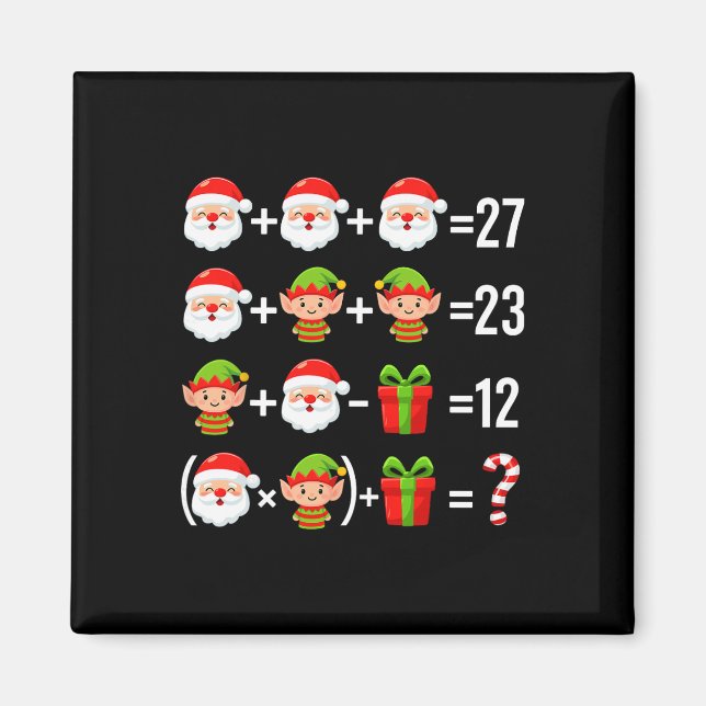 Imã Divertido 67 Meme Papai Noel Professor de Matemáti (Frente)
