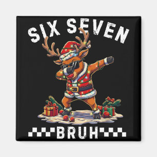 Imã Divertido 67 Natal Seis Sete Meme Dabbing Rena