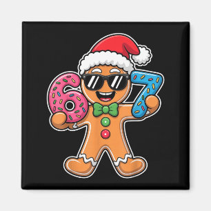 Imã Divertido 67 Natal Seis Sete Meme Xmas Biscoito de