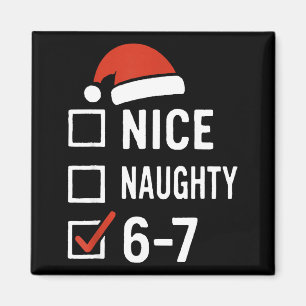 Imã Divertido 6-7 Meme Legal Indecente Natal, Seis Set