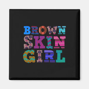 Imã Divertido Brown Skin Girl Gift Melanin Queen Décim