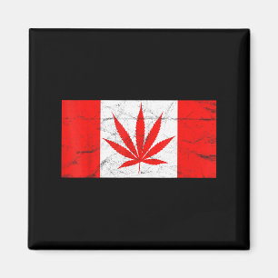 Imã Divertido Canadá & Folha de Maconha! Nova Bandeira