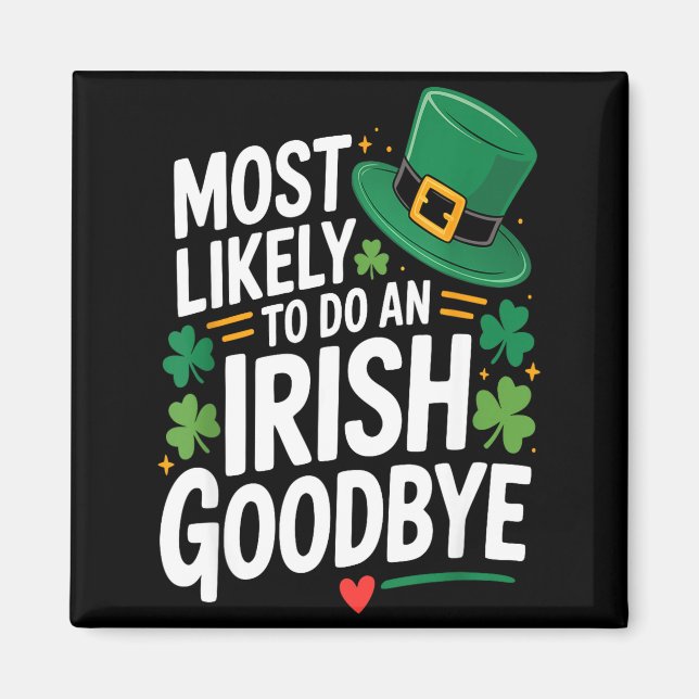 Imã Divertido dia de st. patrick provavelmente fará um (Frente)