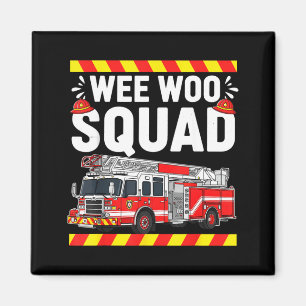 Imã Divertido Equipe Wee Woo Departamento de Bombeiros