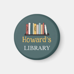 Imã DIVERTIDO! Magnet - Biblioteca - Personalizada - A