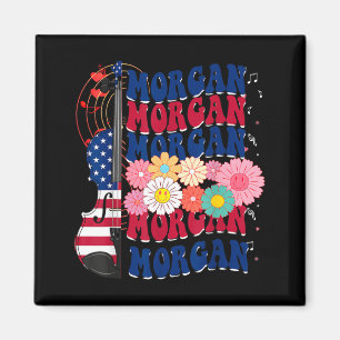 Imã Divertido Morgan Primeiro Nome Personalizado Para