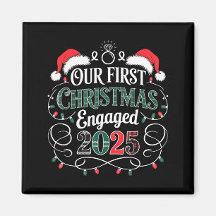 Imã Divertido Nosso Primeiro Natal Engajados 2025 Pija