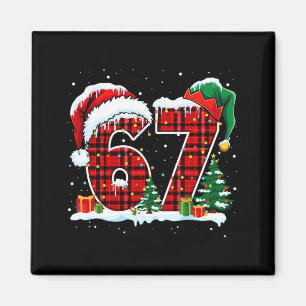 Imã Divertido Seis Sete 6 7 Meme 67 Natal Xadrez Verme
