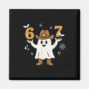 Imã Divertido Seis Sete 6 7 Meme Cowboy Fantasma Hallo