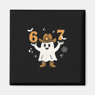 Imã Divertido Seis Sete 6 7 Meme Cowboy Fantasma Hallo