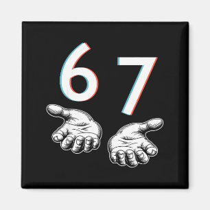 Imã Divertido Seis Sete 6 7 Meme Geração Alpha Gíria 6