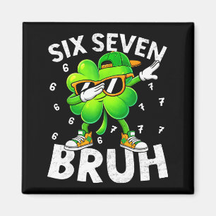 Imã Divertido seis sete bruh dia de st patricks dabbin