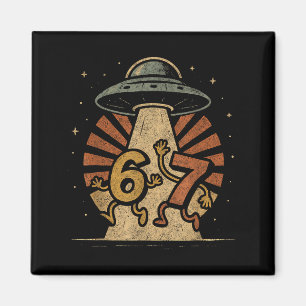 Imã Divertido Six Seven 67 Meme Meme de Internet Ufo G