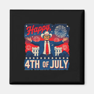 Imã Divertido Trump Feliz 4 De Julho