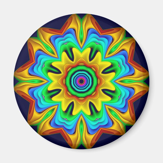 Imã Divertimento decorativo em flor Magnet (Frente)