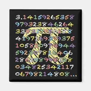 Imã Divertimento e Quadro-Estilo colorido Pi