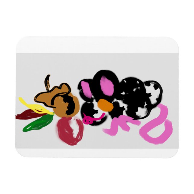 Ímã Divertimento no outono do mouse (Horizontal)