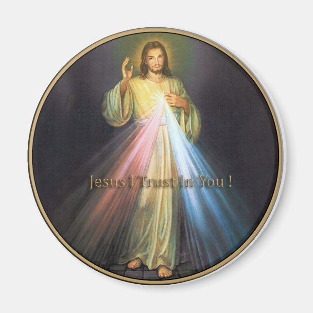 IMÃ DIVINE MERCY JESUS I TRUST IN YOU (Frente)