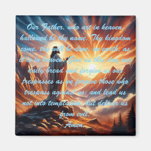 Imã Divino Sunset: Inspiração de Oração do Senhor