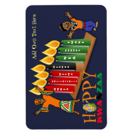 Ímã Divirta Feliz Kwanzaa 7 Princípios Personalizados