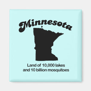 Imã Divisa de Minnesota - terra de 10.000 lagos