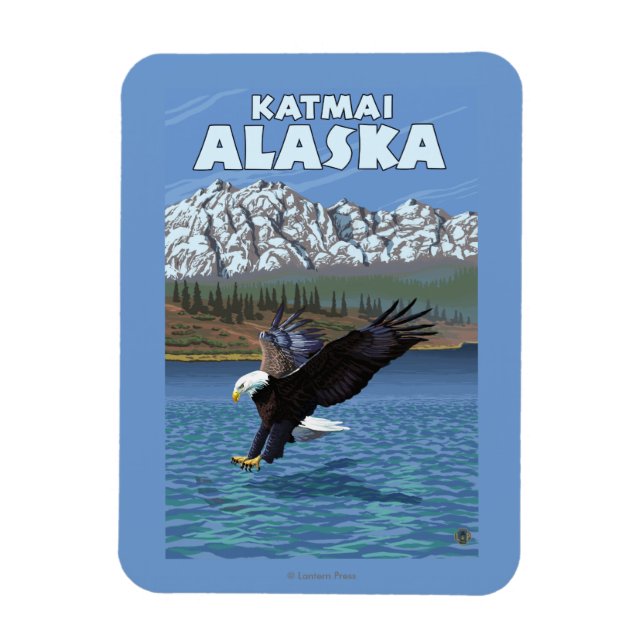 Ímã Divisor Bald Eagle - Katmai, Alaska (Vertical)