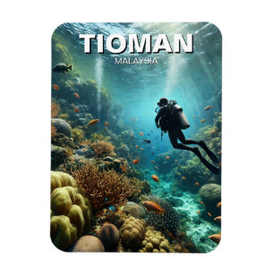 Ímã Divisor Tioman Malásia Scuba