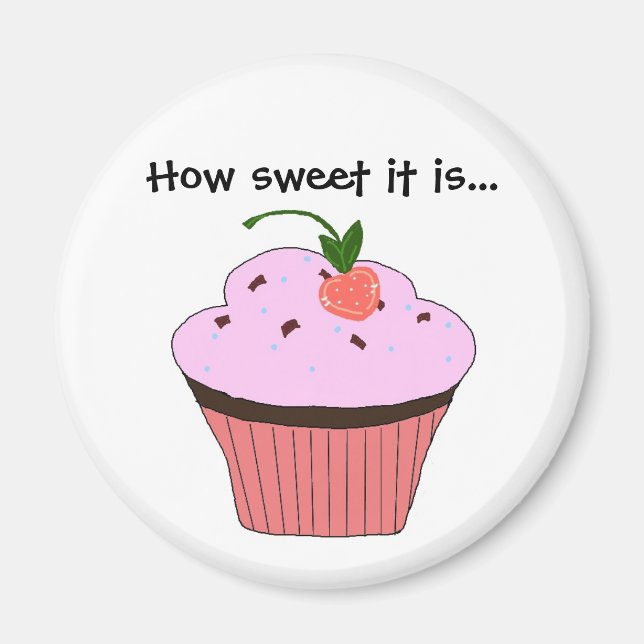 Imã Dizendo Cupcake (Frente)