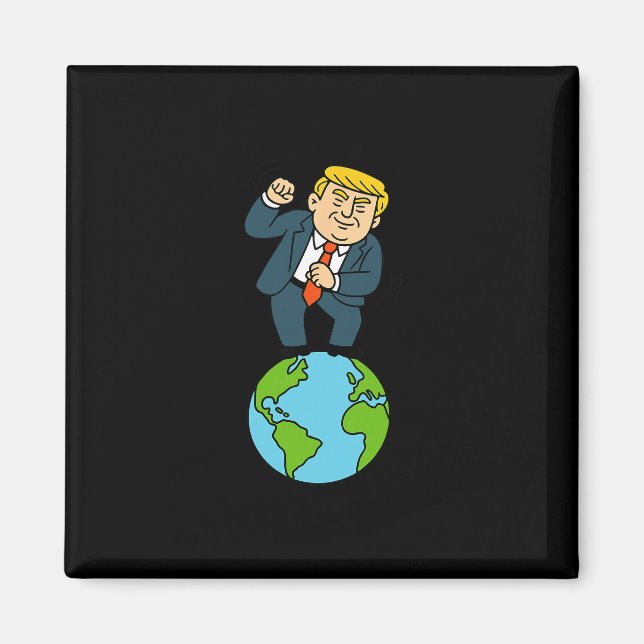Imã Dizendo engraçado dançando Trump (Frente)
