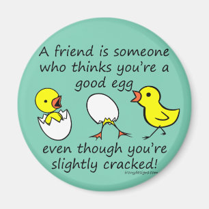 Imã Dizer engraçado leve rachado do melhor amigo