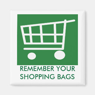 Imã DIZER NÃO às bolsas plásticas