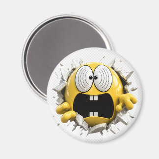Imã Dizzy 3D Emoji Round Magnet