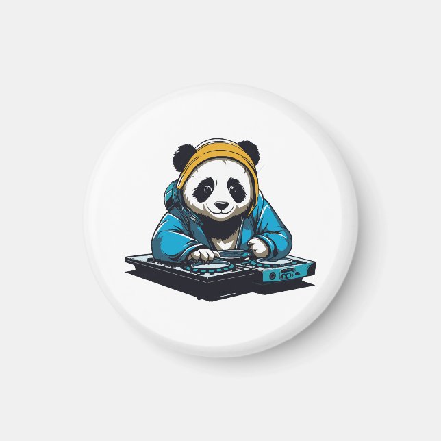 Imã DJ Kawaii Panda (Frente)
