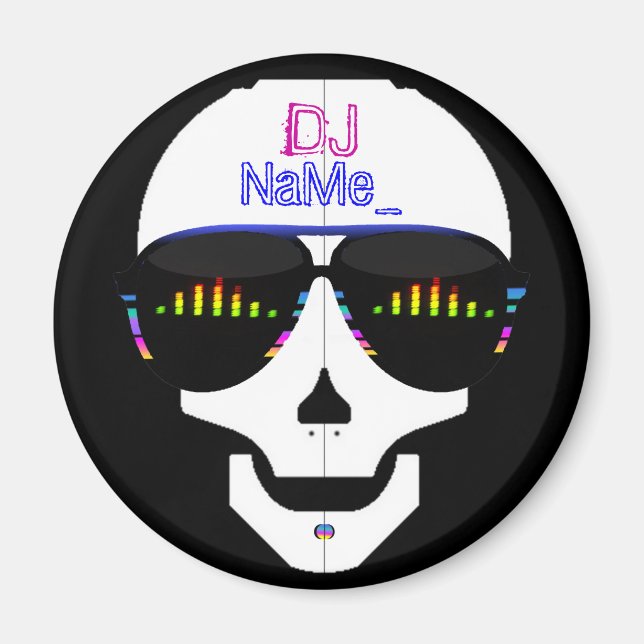 Imã Dj Skull - Personalizado (Frente)
