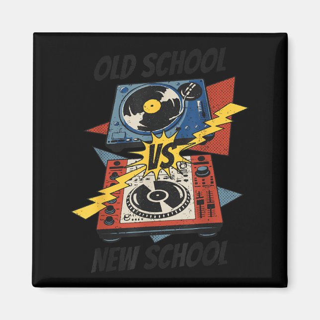 Imã DJ Velho vs Nova Escola Vinil Tocador de Discos Co (Frente)