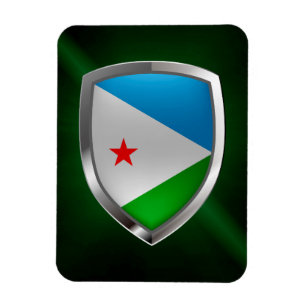Ímã Djibouti - Emblema metálico